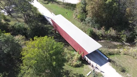 Cedar Covered Bridge in Madison County Iowa Vidéo 263864228