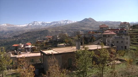 Cedar forest pan 스톡 동영상 58209405