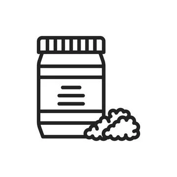 Cedar paste color line icon. Isolated vector element. Stock Illustration