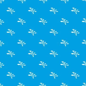 Cedar pattern seamless blue Stock Illustration