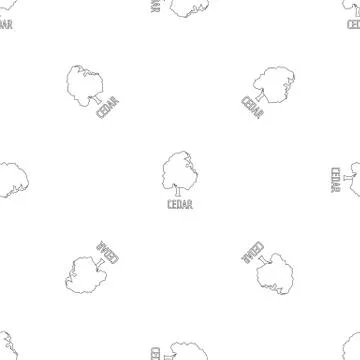 Cedar pattern seamless Stock Illustration