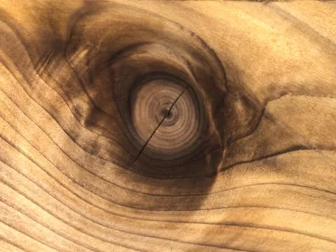 Cedar plank with a knot 12 Foto stock
