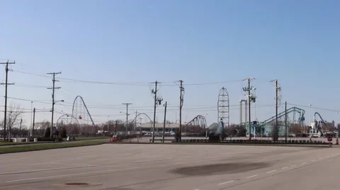 Cedar Point Ohio (2 of 2) Stock Footage 50442574