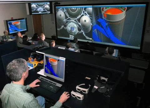 (CEDAR) Room, Computer Aided Design Room in Building 4600, Room 1106 in us... Stock Photos