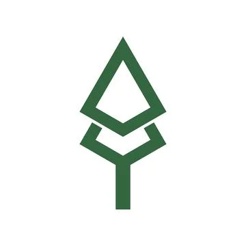 Cedar tree logo icon Illustration