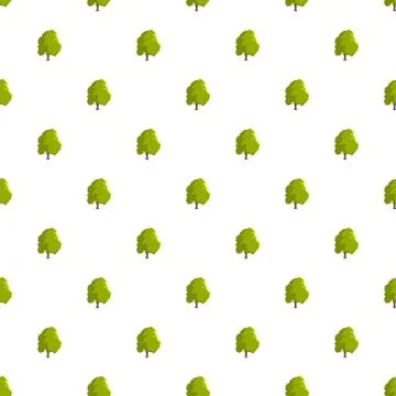 Cedar tree pattern seamless Stock Illustration
