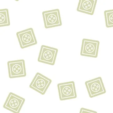 Cee 7 5 socket glyph vector seamless pattern Stock Illustration