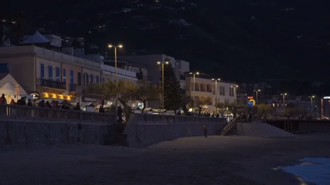 Cefalu at night Stock Footage 88518531