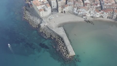 Cefalù, Palermo Video stock 316677801