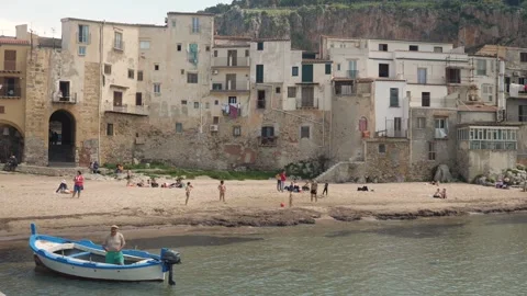 Cefalu Sicily Stock-Footage 147041322