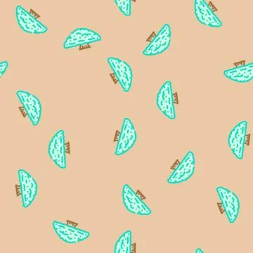 Ceiba jungle amazon vector seamless pattern 스톡 일러스트