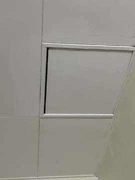 Ceiling Access Hatch Panel Unsealed Gap Interior Architecture Stock-Fotos