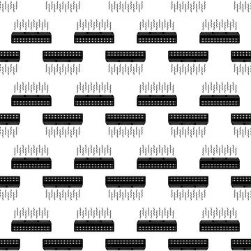 Ceiling air conditioner pattern seamless vector Illustrazione stock