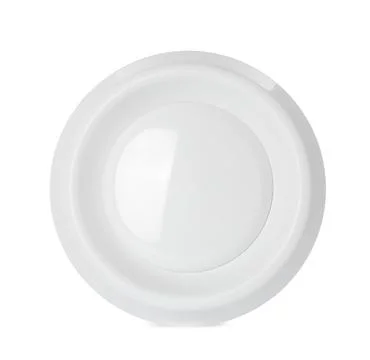 Ceiling air diffuser for home ventilation system isolated on white Foto stock