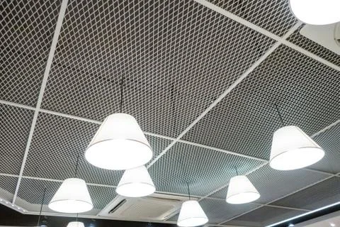 Ceiling and modern lamp Foto stock