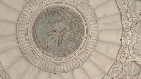 A ceiling with astrological symbols Video stock 229848294