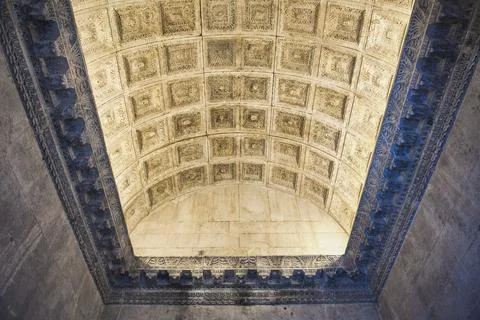 Ceiling of the Baptistery in Diocletians Palace, Split, Dalmatia, Croatia Stock Photos