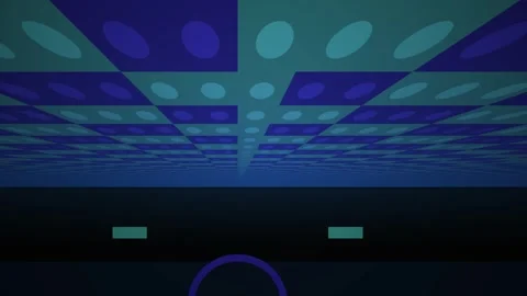 Ceiling with blue and green lights. Stock Footage 335105158