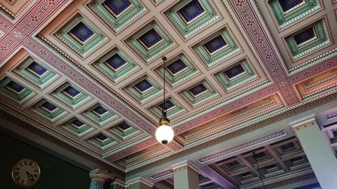 Ceiling at British Museum Stock Photos