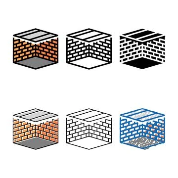 Ceiling building house concepts color icon vector Stock Illustration
