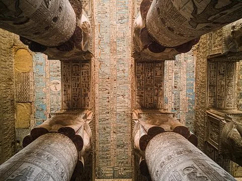 Ceiling carvings three Stock Photos