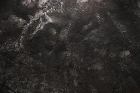 Ceiling of a cave in the nature Stock Photos