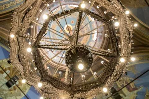 Ceiling chandelier Stock Photos
