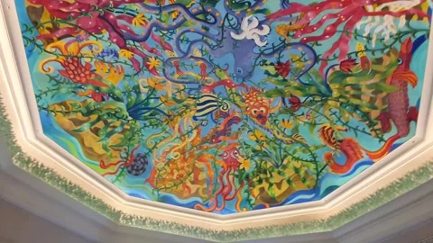 Ceiling with Chinese elements Stock Footage 269380056