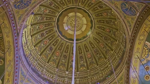 The ceiling of the church of the holy trinity Stock Footage 291602023