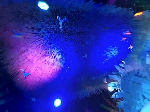 Ceiling decorations and lighting. Stock Photos