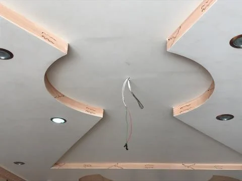 The ceiling design of the building Stock Photos