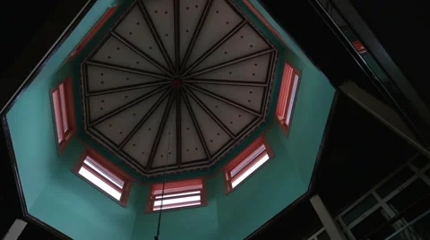 Ceiling of a dome in the church Stock Footage 65874402