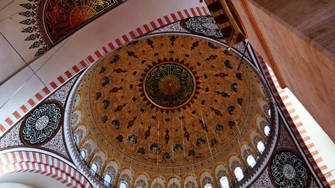 Ceiling Of Dome Of Mosque - 4K Видео 99910539