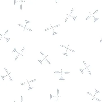 Ceiling elegant fan glyph vector seamless pattern Stock Illustration