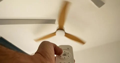 Ceiling fan in action: Stock Footage 337930503