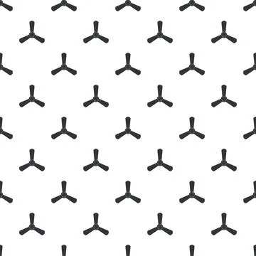 Ceiling fan blades seamless pattern for air movement Stock Illustration
