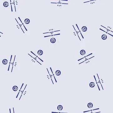 Ceiling fan cleaning home maintenance glyph seamless pattern Stock Illustration