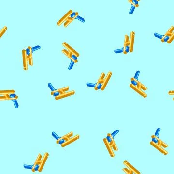 Ceiling fan cleaning home maintenance isometric icon seamless pattern Stock Illustration