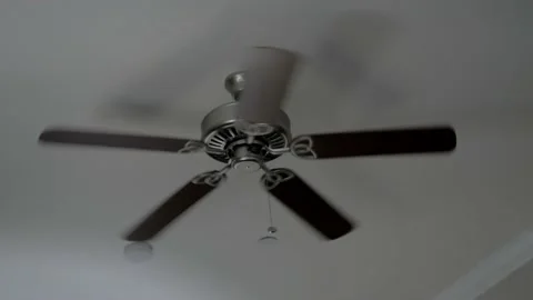 Ceiling Fan - Elegant Fan in Motion Stock Footage 235395587