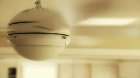 Ceiling fan in the home Stock Footage 32886722