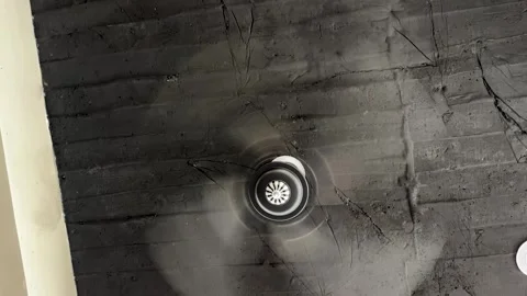 Ceiling Fan in Motion with Blurred Spinning Blades Video stock 314590694