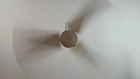 Ceiling fan moving fast in summer Stock-Footage 247170136