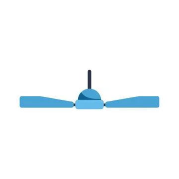 Ceiling fan rotating and providing cooling airflow Ilustración de archivo