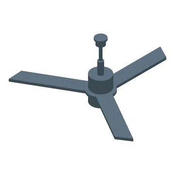 Ceiling fan rotating and providing cooling airflow Ilustración de archivo