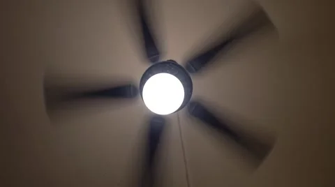 Ceiling fan rotating 動画素材 46038655