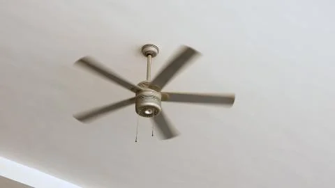Ceiling fan rotating Stock Photos