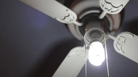 Ceiling fan smoke in air Stock Footage 47521095