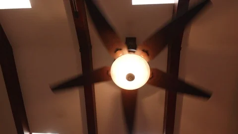 Ceiling Fan Spinning Stock Footage 101363441