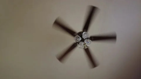 Ceiling fan spinning Stock Footage 167568919