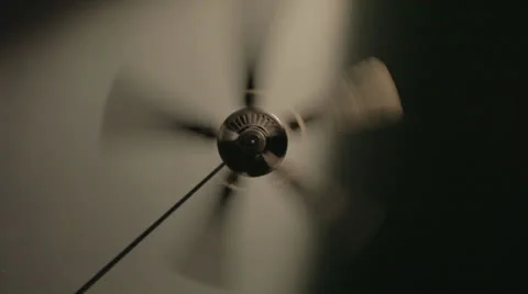 Ceiling fan spinning on high 2 Stock Footage 24326501